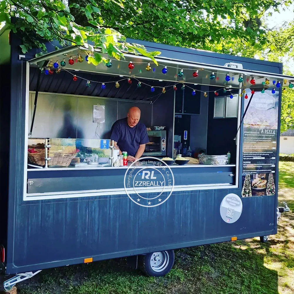 2025 Mobile Fast Food Cart with DOT VIN China Mobile Food Trailer Truck for Sale USA Hot Dog Cart