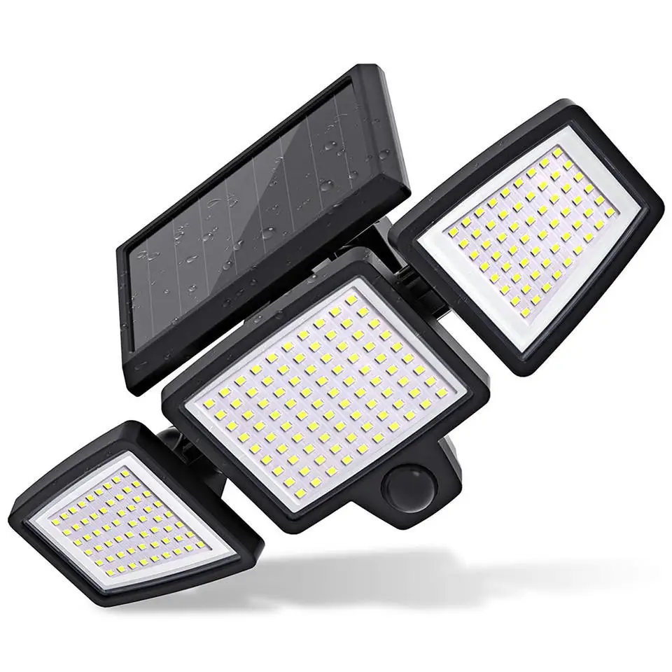 fixtures outdoor wall mounted lamp black garden energy saving waterproof ip65 motion sensor solar wall garden lights