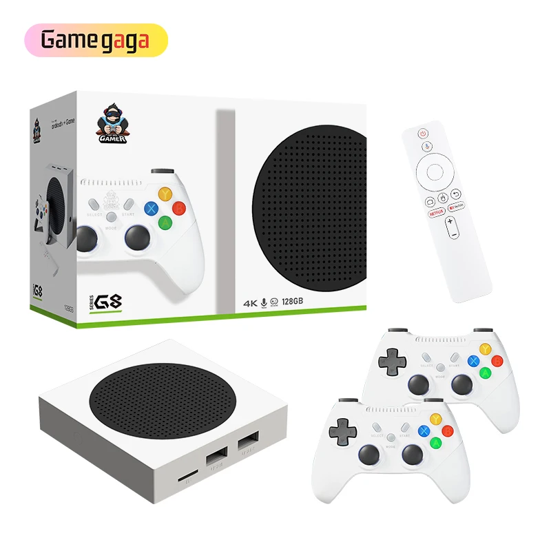 Yo G8 Game Console  Android TV Game Box 2.4G/5G  60000+games Android 14 Amlogic S905Y2 Dual Wireless Controllers