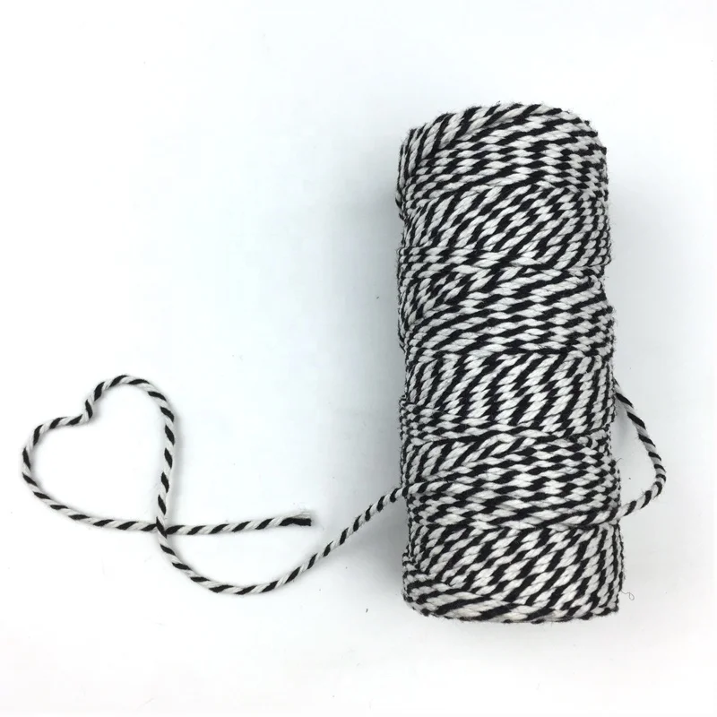 Хорошо, 2 мм, белый, розовый хлопковый шнур, экологически чистый шпагат