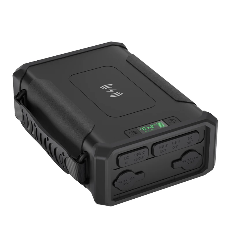 Portable Power Station 96000mah Outdoor Laptop Computer Tablet Drone CPAP  12V Car Refrigerator Freezer Icebox Power Bank ABS 3KG