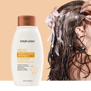 Apple Cider Vinegar & Oatmeal Clarifying Hair Shampoo Sulfate-Free Scalp Soothing & Dandruff Control for Dry Itchy Scalp