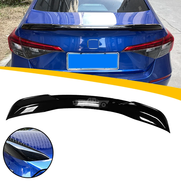 Gt Wing Spoiler With Led Carbon Fiber Duckbill Ducktail Car Rear Roof ...