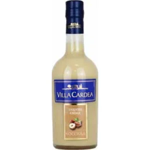 Sweet And Tangy Flavor Italian Liqueur Hazelnut Cream Villa Cardea 0.50 Lt - 6 Bottles Per Box
