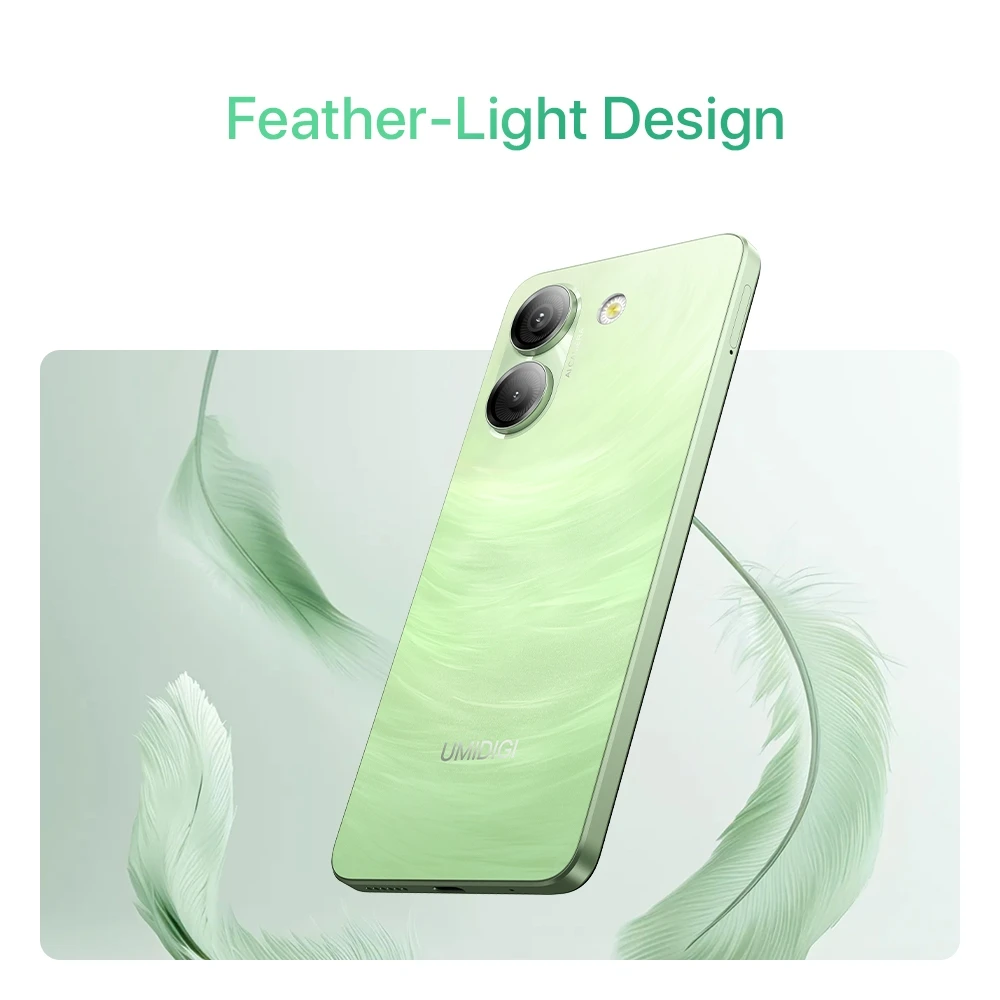 お*餅様 UMIDIGI G9A 64GB/8GB 湖の緑 UMIDIGI G9A 4GB+64GB 6.75'' Dual SIM 5000mAh Android 14