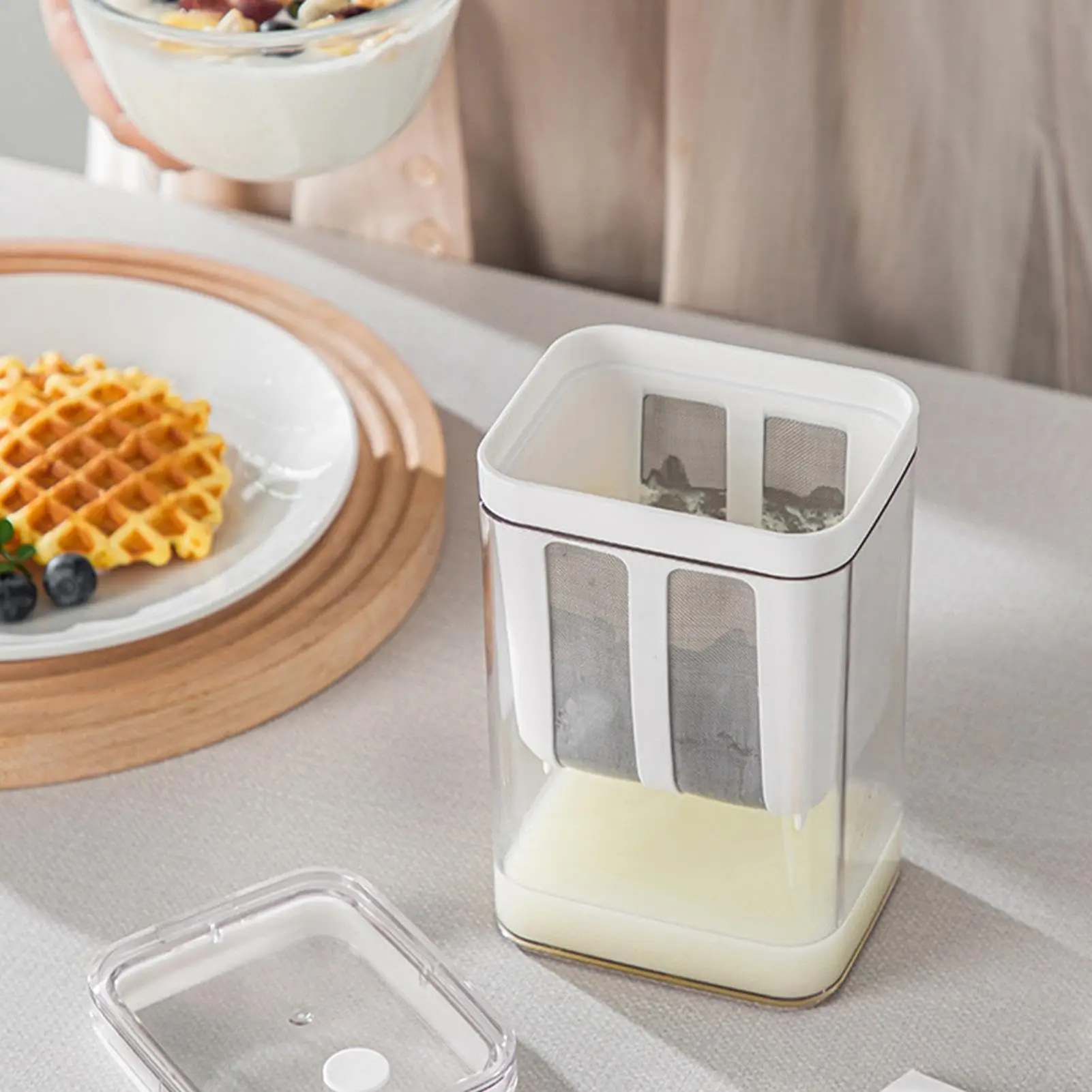 Bpa Free Thick Creamy Reusable Fine Mesh Stainless Steel Yogurt Maker