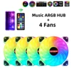 4 ventilateurs + contrôleur de musique