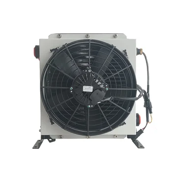 Air-cooled Oil Radiator Fan Heat Exchange Dc 12/24V With Fan Hydraulic Air Oil Cooler Truck mounted crane