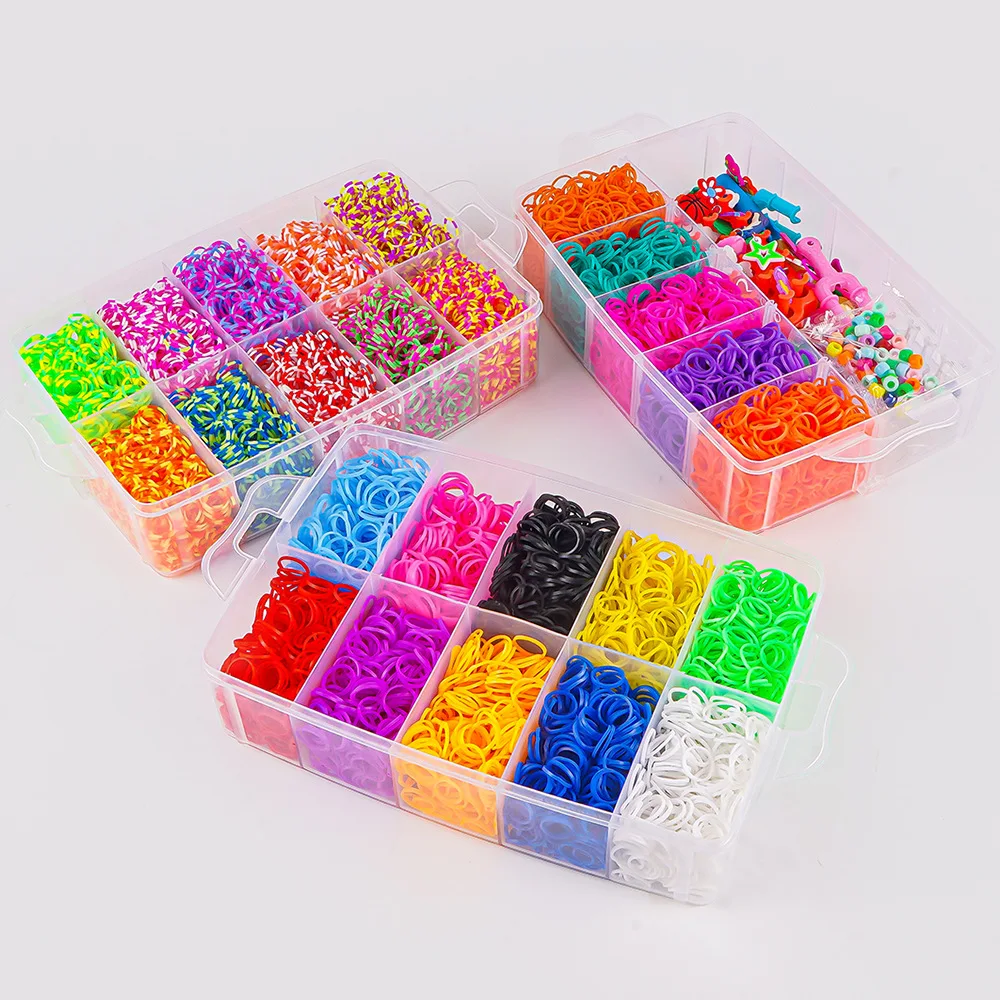 Loom Rubber Bands,Loom Bracelet Making Kit,Colored Rubber