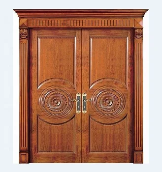 Luxury teak wood double main door design