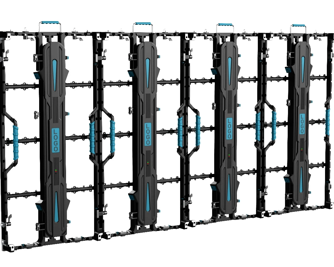 LED Display Empty Cabinet 500*1000mm Aluminium Rental  Frame Cabinet Outdoor Module  for P2.5 P3.91 Led Board Display details