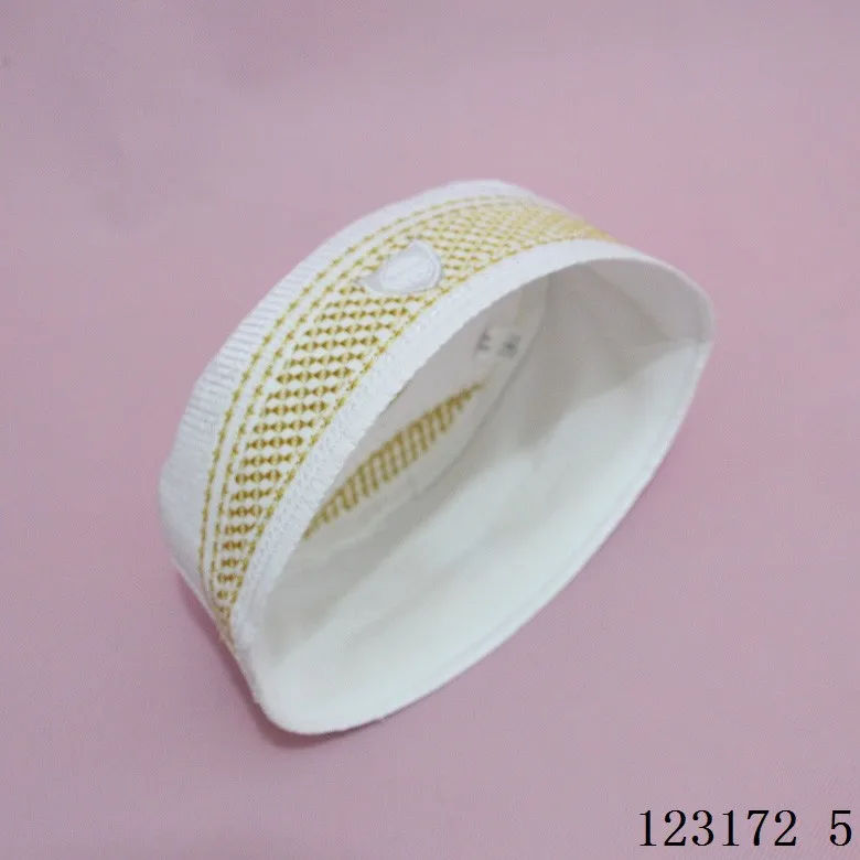 New Style Prayer Exquisite Gold Thread Full Embroidery  Kufi Hat Turkish  Muslim Hat for Men