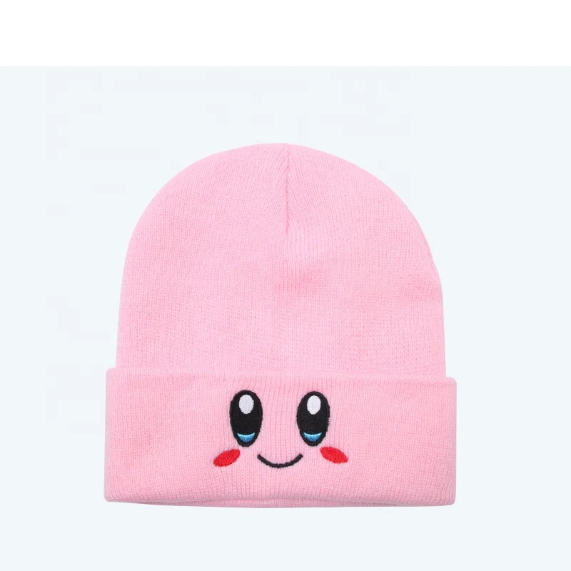 Anime Cartoon Cute Face Eyes Kawaii Kirbys Hat Cosplay Keep Warm ...