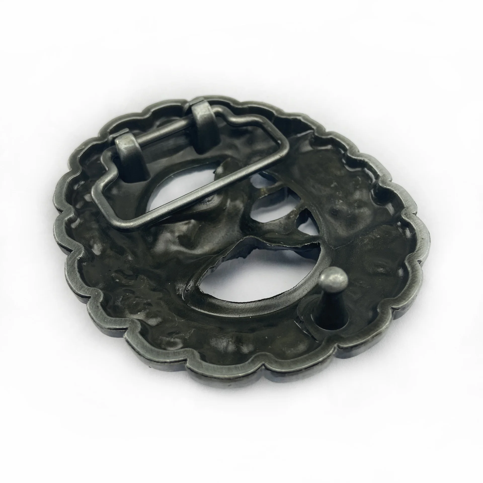 Hot Selling Retro Casual Animal Sika Deer Design Belt Buckle Zinc Alloy Western Reindeer Belt Buckle for Christmas Gift