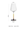 640ml vibrant orange deluxe bordeaux red wine glass