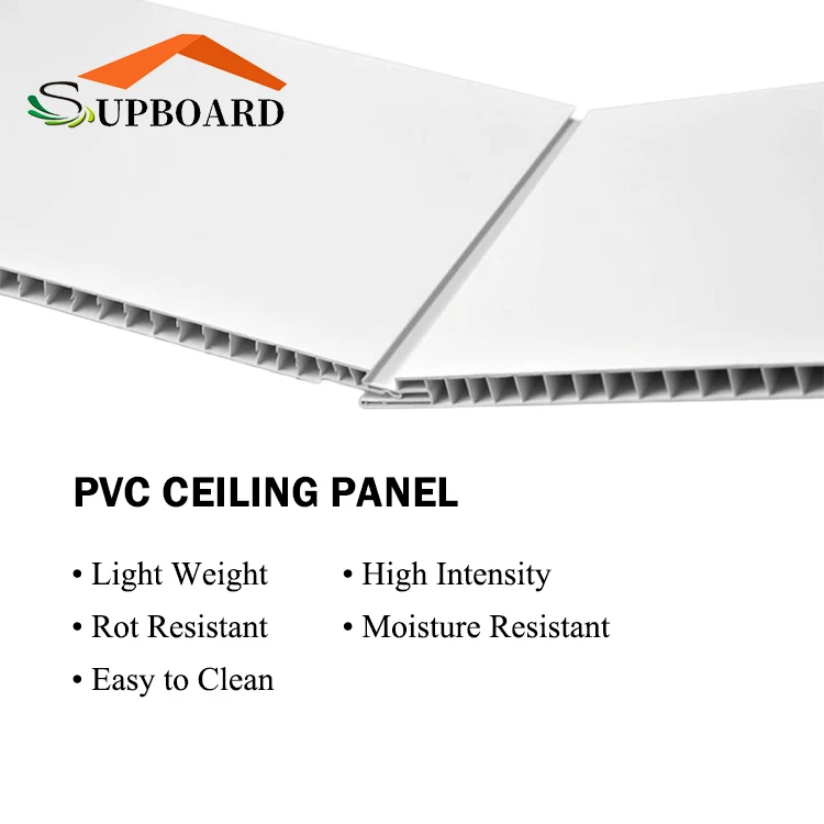 Waterproof Interlocking Decorative Suspended False Tiles Roof Stretch Plastic PVC Strip Ceiling Panel
