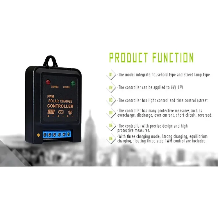 Hot Pwm 6v/12v 3a Pwm Street Light Solar Charge Controller Lead Acid ...