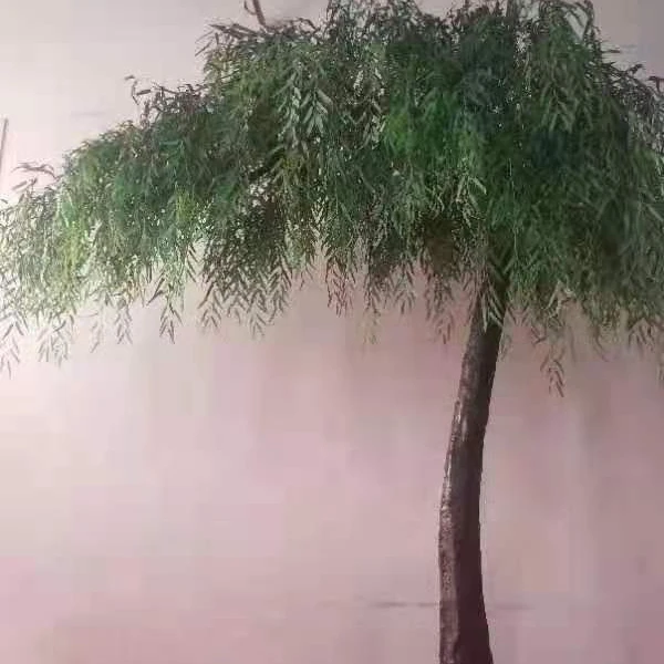 Artificial Weeping Tree Bonsai Green Leaves Willow Tree High Simulation Weeping Willow Trees