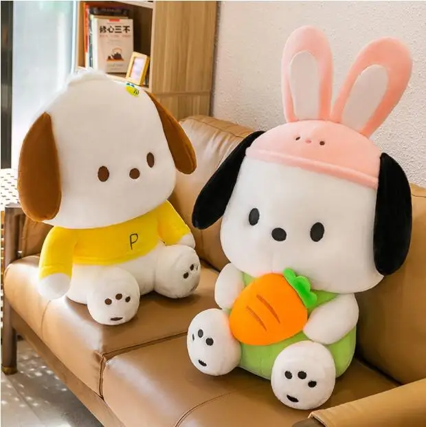 Botu Sanrioed Genuine Pochacco Plush Pillow Dolls Pacha Dog Kawaii Eye ...