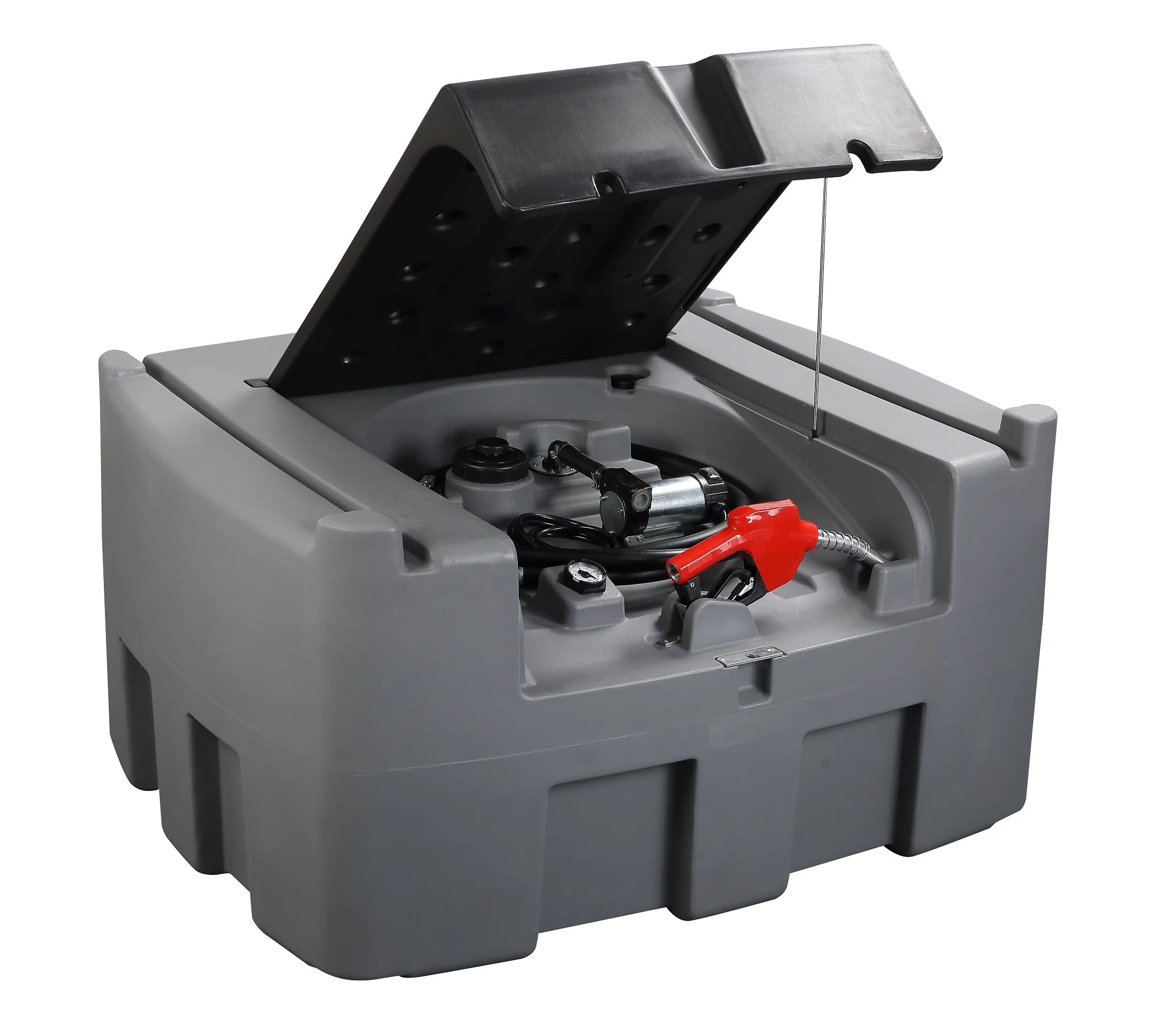 600L Diesel Tank with 12V Electric Pump for Mobile Refueling Plastic Fuel tank