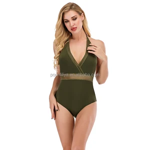 New Arrival Custom Tan Through Swimwear Bikini Full Coverage Capri With Belt Mesh Insert 1 Piece Print Pattern