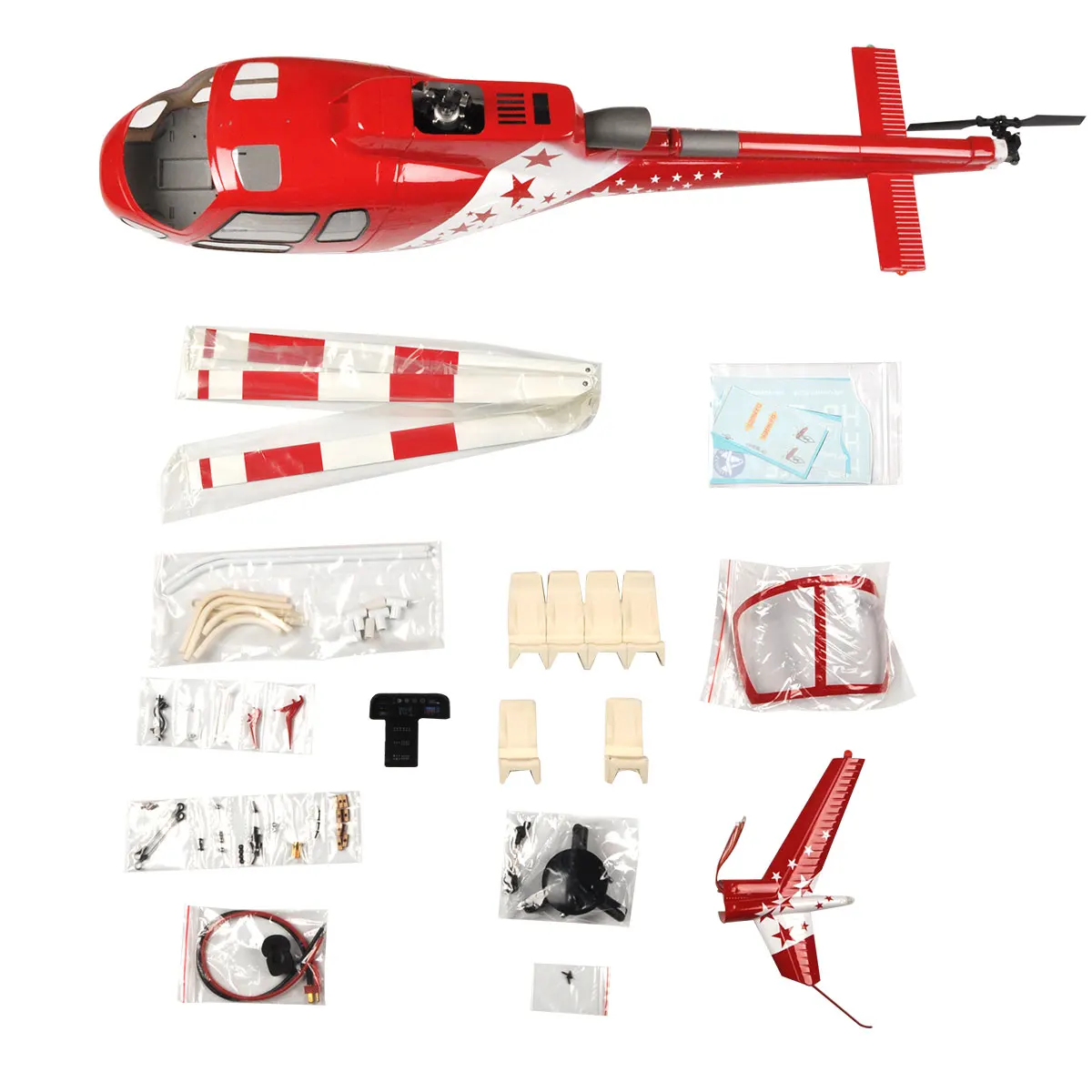 RC Gas Helicopter Fuselage 470 Size  AS350  Airzermatt Painting KIT Version Toy