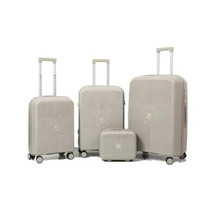 Designer Unisex Luxury Spinner Suitcase Set Customized 3 Tsa Lock Luxury Travel PP Plastic Luggage Sets