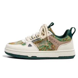 Autumn and Winter Mens Sneakers New Foreign Trade Lace-up Running Shoes with Closed Toe Style