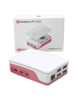 Raspberry Pi 5th Generation 5 Official Red And White Cooling Case Raspberry Pi Case Cooling Fan Protective Case