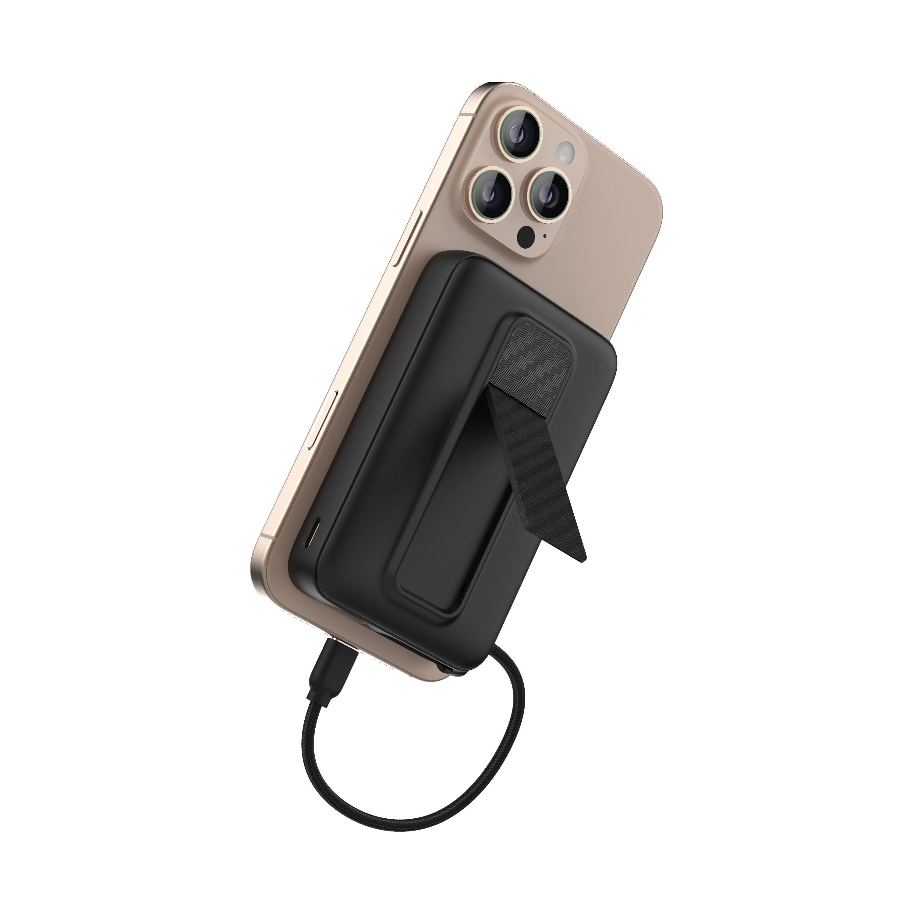 Magnetic Power Bank 10000mAh Built-in Type-C Cable 20W Digital Display Portable Charger PB191-C Compatible with iPhone 17/16/15