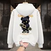 320g heavyweight sweatshirt-white skateboard bear