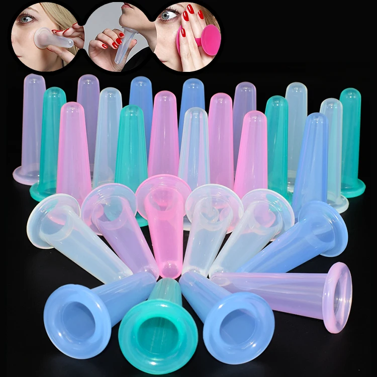 Best Chinese Cup Set for Anti Cellulite silicone facial cupping for face