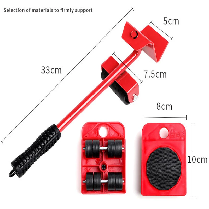 Furniture Lifter Easy To Move Slider 5 Piece Mobile Tool Set,Heavy