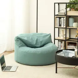 Custom Round Design Luxury Giant Corner Bean Bag Sofa Chair For Living Room Bean Bag Sofa Cover