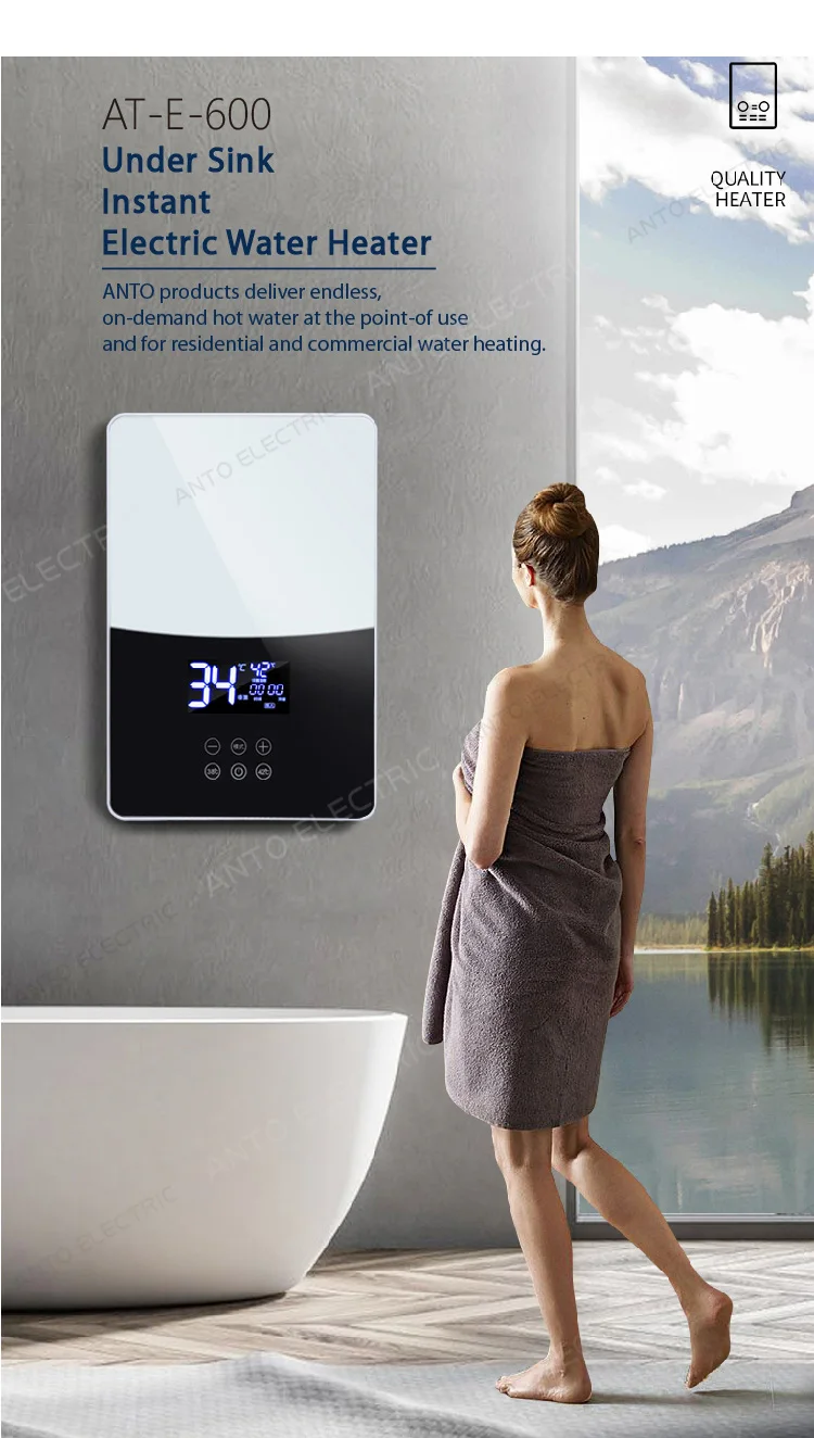 Anto Wall Mounted Bathroom Water Heater Small Geyser For Sale - Buy Wall Mounted Bathroom Water ...