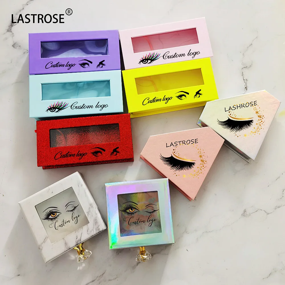 New Design Coffin Pink Lash Box Private Label Eyelash Box Packaging