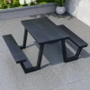 BK-120cm table with bench