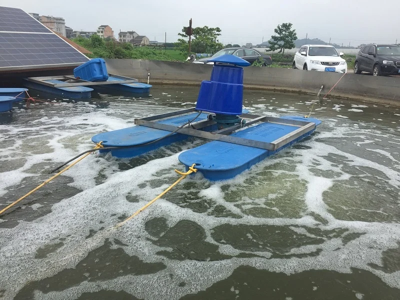 Turbine Aerator  Fishery Aerator 304ss Host HDPE Float Aquaculture Aerator Sewage Water Equipment