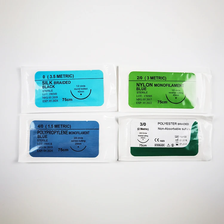 Seller Consumables Suture Material Types Of Suture Needles Sterile Medical Sutures With Best Price