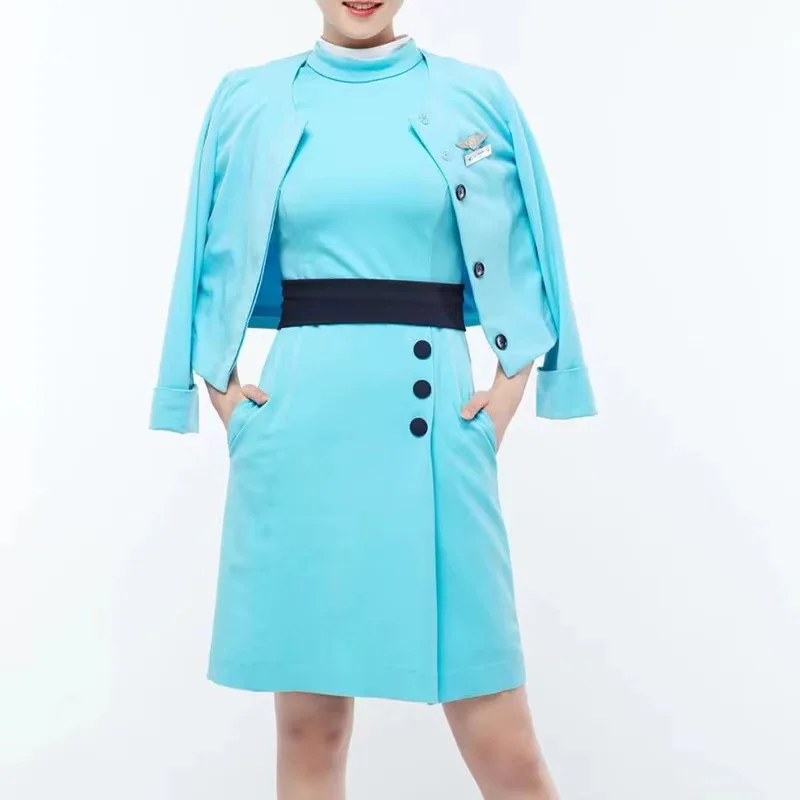 Airline Stewardess Dress Student Interview Flight Attendant Uniform Flight Attendant Dress Air Railway Cadet Uniform