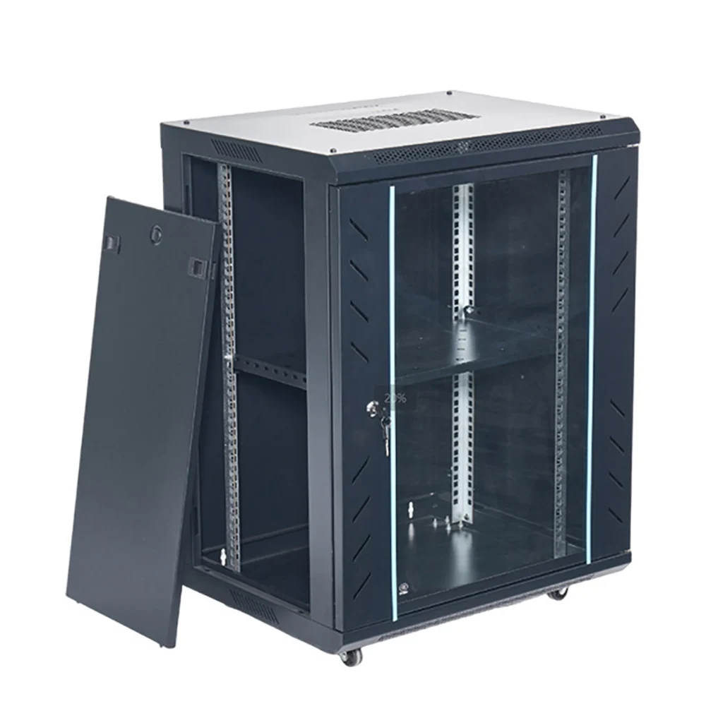 19 Inch Wall Mount Network Cabinet Server Rack 4U 6U 9U 12U SPCC Steel for Router Switch Locking Glass Door