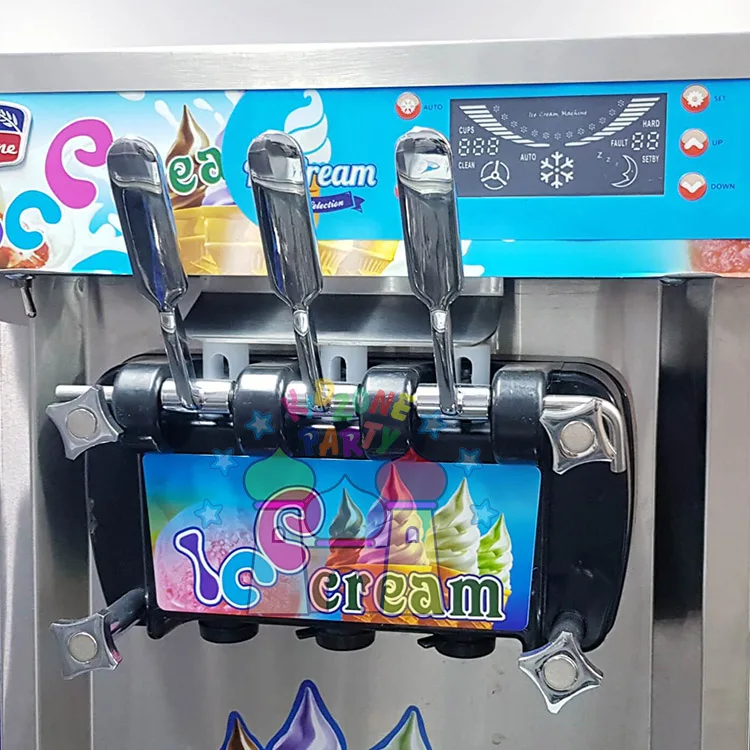Коммерческий охлаждаемый прозрачный смешанный ароматизатор пять мягких ароматизаторов аппарат для производства йогурта мороженого