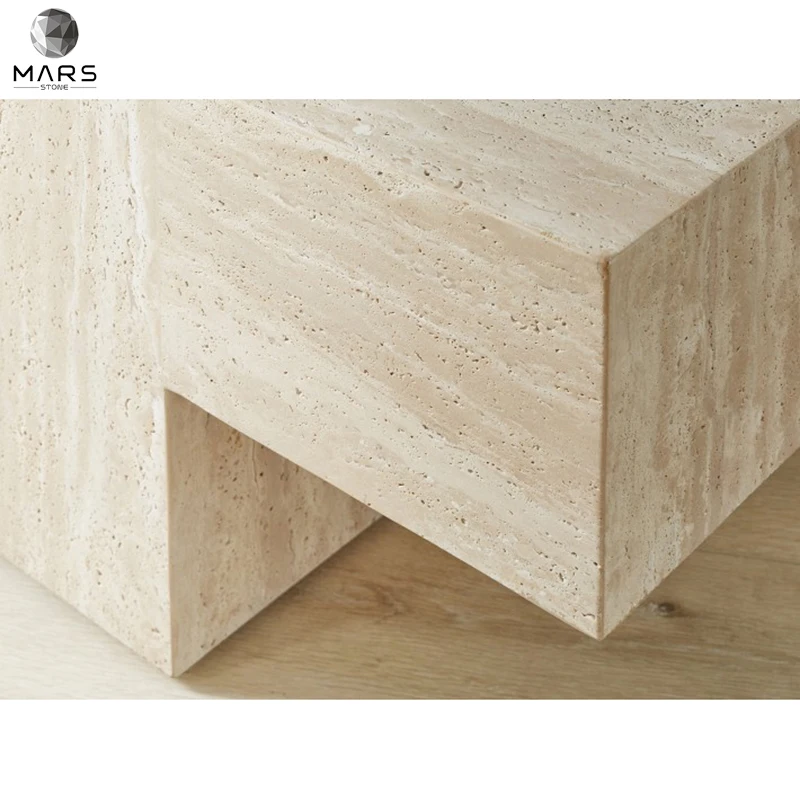 New Arrival Design Travertine Nice Coffee Table  Plinth Side Table Countertop for Hotel