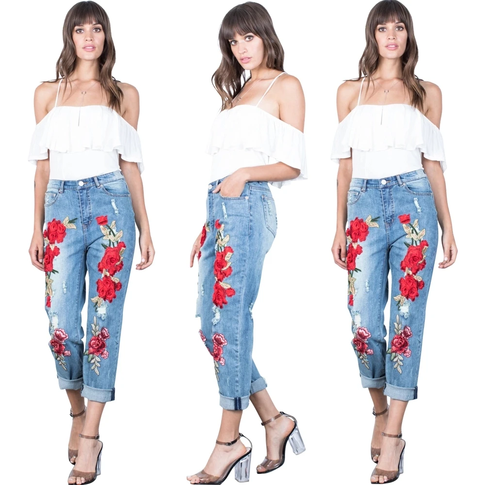 Buy Ripped Jeans,Denim Ladies Jeans 