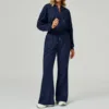 abrigo pantalones deportivos acampanados-azul medianoche
