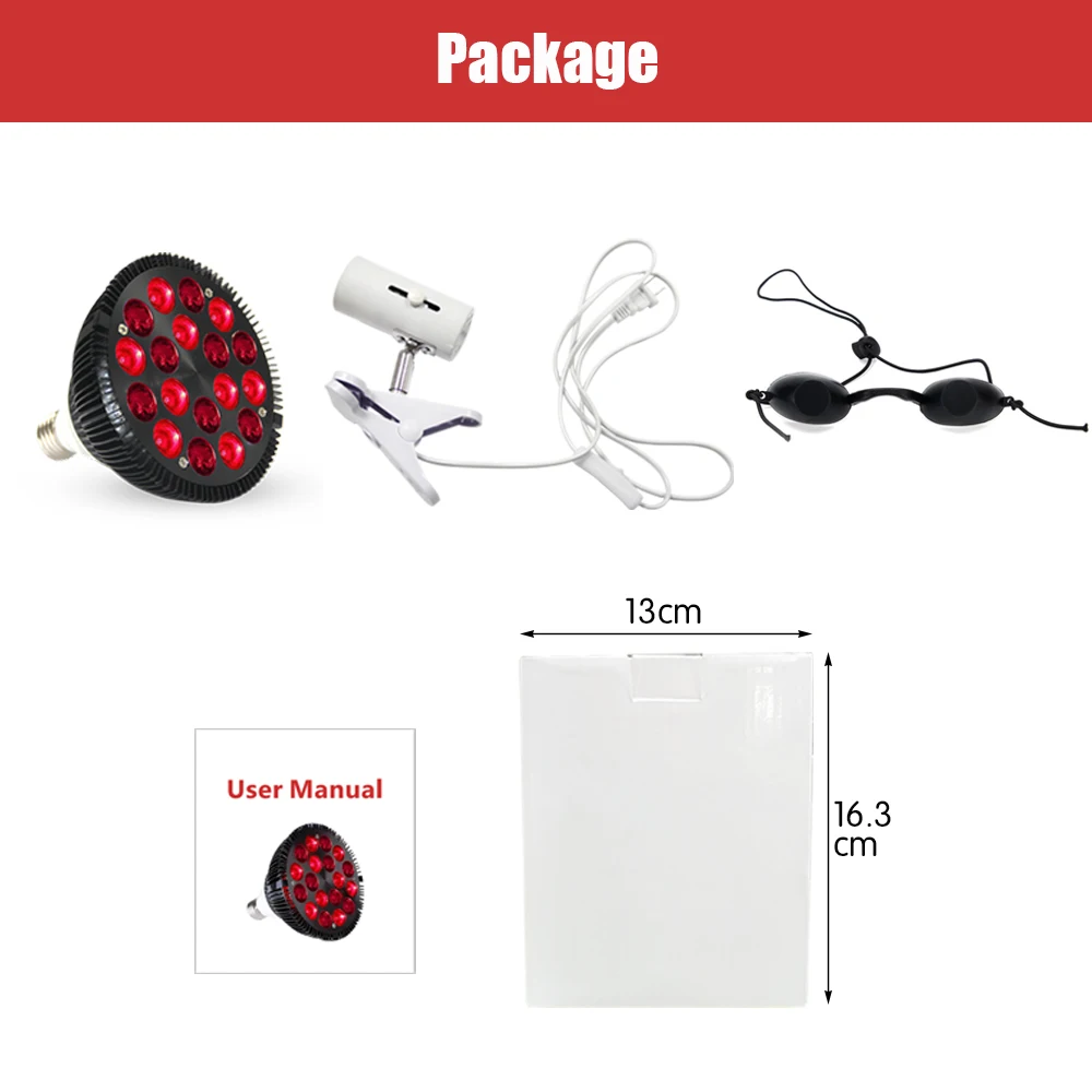 Spa Use Red Light Therapy Bulb Full Body Use 850nm Infra and 660nm Red Light Home Use Pdt Light for Pain Relief