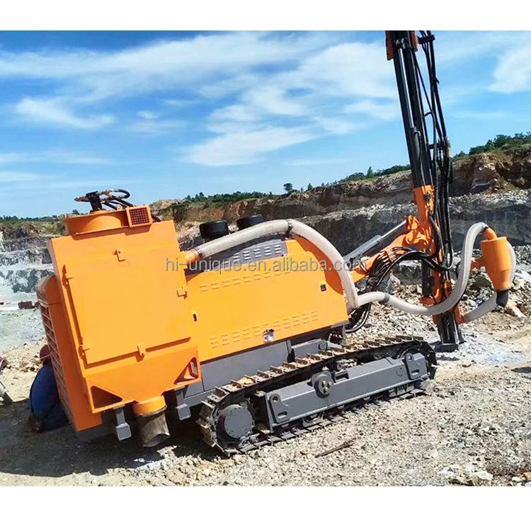 Crawler Down Hole Drill 32m Small Scale Mining Drilling Rig Equipment Machine
