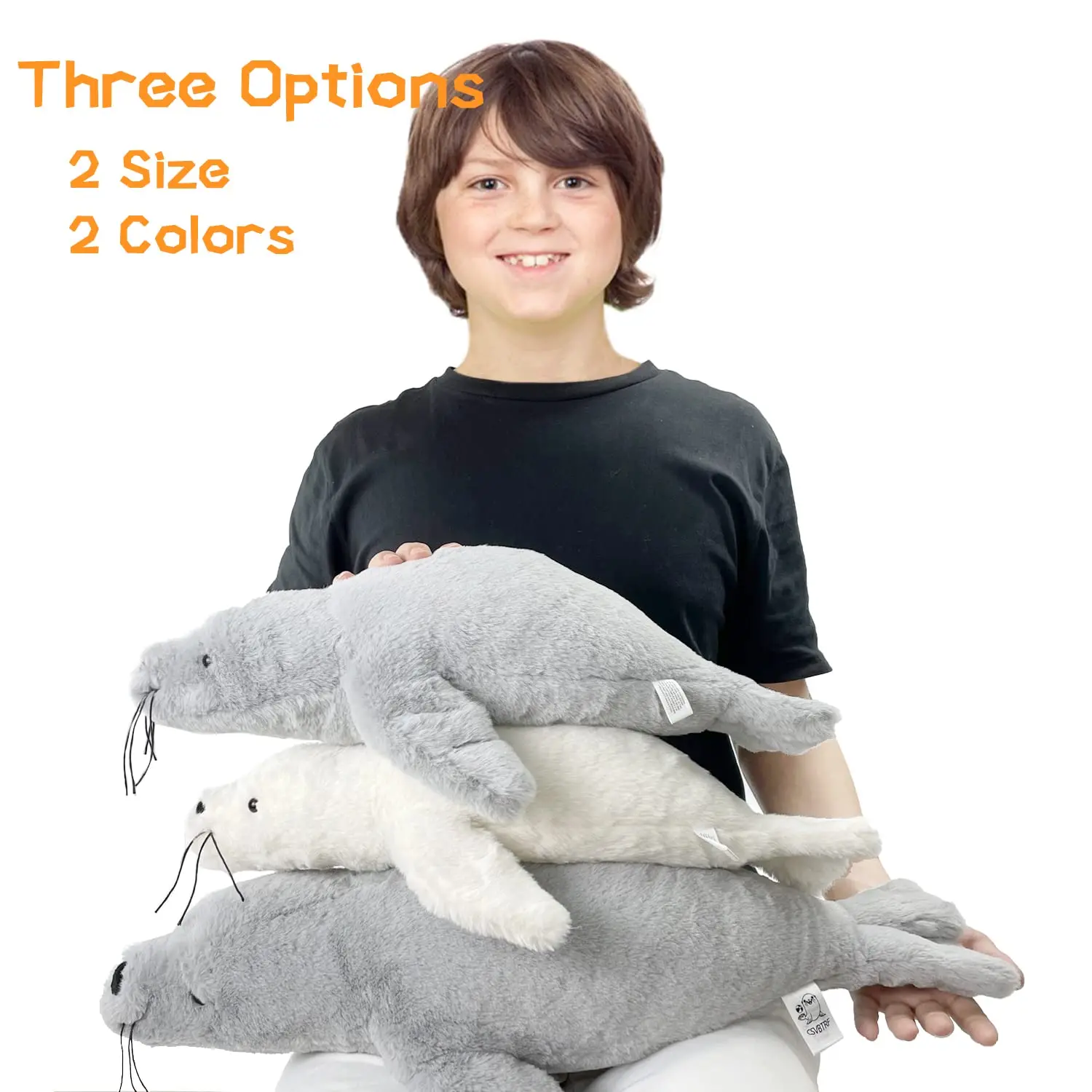 Hot Selling Seal Weighted Stuffed Animals,Gift For Kids - Grey Hug Seal ...