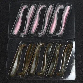 Cheery New Arrival TPR 70mm 2.3g Soft Fishing Paddle Tail Lure Slim Swim Bait T Tail Trout Lure – Soft Lure – view 3