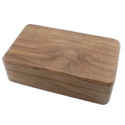 Изготовленный на заказ логотип; Подарок на свадьбу; Подарок на день рождения; Грецкого ореха роскошная коробка ювелирных изделий Организатор ящик для хранения ювелирных изделий